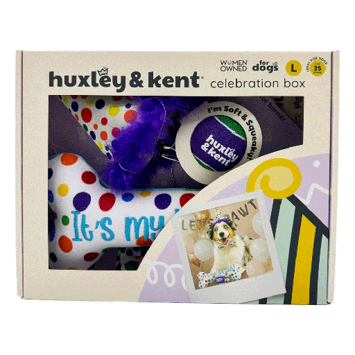 [HK73002] HUXLEY & KENT Dog Celebration Box Happy Barkday L