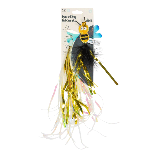 [HK58008] HUXLEY & KENT Cat Wand Refill 2pk Buzz Bee Streamers