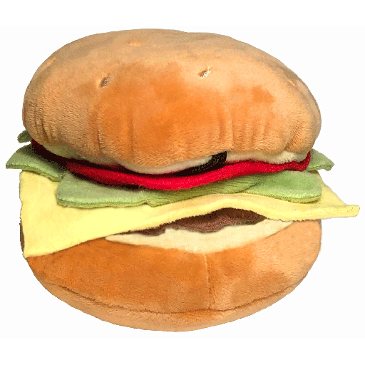[HK60016] HUXLEY & KENT Dog Power Plush Hamburger L