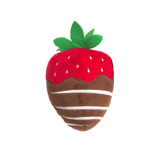 [HK60143] HUXLEY & KENT Dog Power Plush Choc. Strawberry S