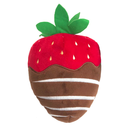 [HK60144] HUXLEY & KENT Dog Power Plush Choc. Strawberry L
