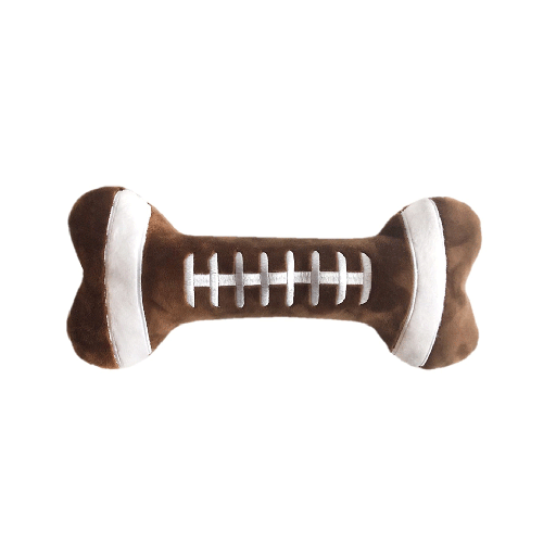 [HK60217] HUXLEY & KENT Dog Power Plush Football Bone S