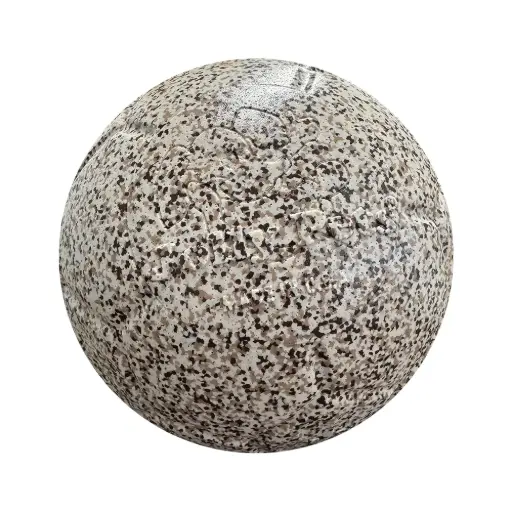 [JP82112] JOLLYPET Soccer Ball 6" Creme/Black Sprinkle M