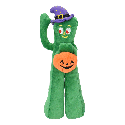 [MPH16629] MULTIPET Halloween Gumby w/Hat/Pumpkin 10"