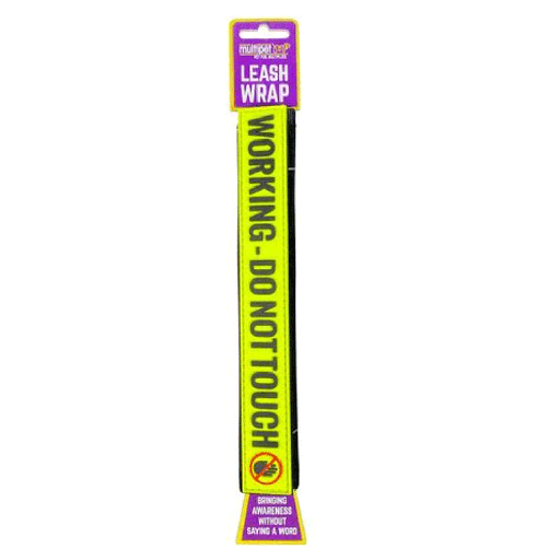 [MP90600] MULTIPET Leash Wrap "Working - Do Not Touch"