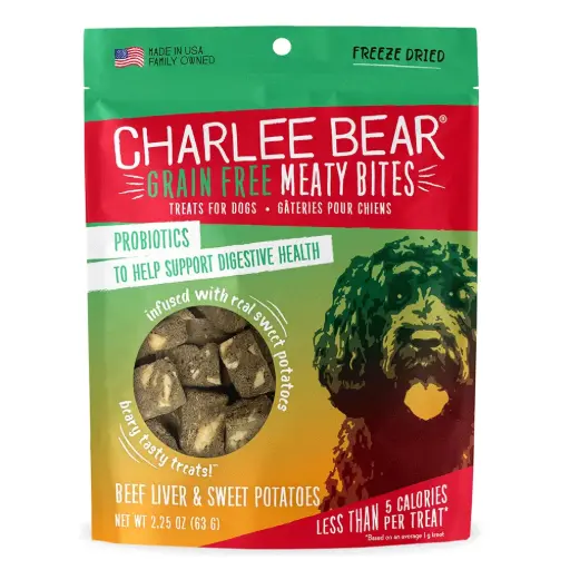 [CB00643] CHARLEE BEAR Meaty Bites Beef Liver w/Sweet Potatoes 2.25oz