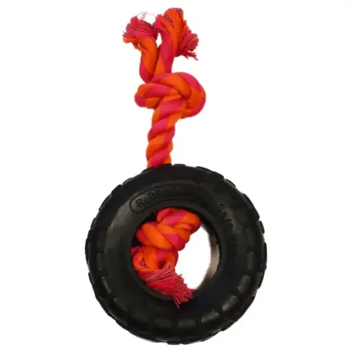 [APP33359] AMAZING PET Tire w/Rope 7.25"