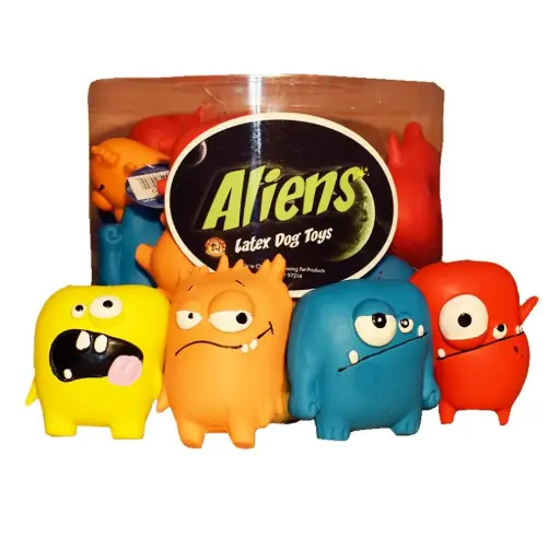 [APP52080] AMAZING PET Latex Toy Tub Aliens 24ct