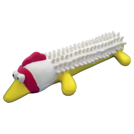 [APP52116] AMAZING PET Latex Shaggy Rooster 6" 