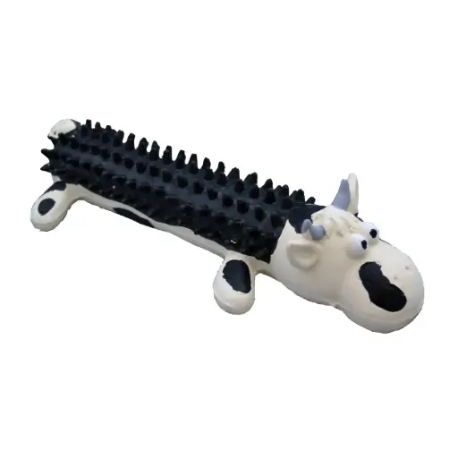 [APP52121] AMAZING PET Latex Shaggy Cow 6" 