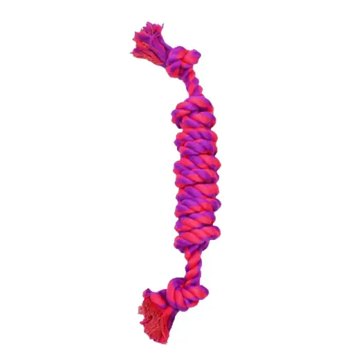 [APP56258] AMAZING PET Rope 7 Knot Bone 15.75" Purple/Magenta