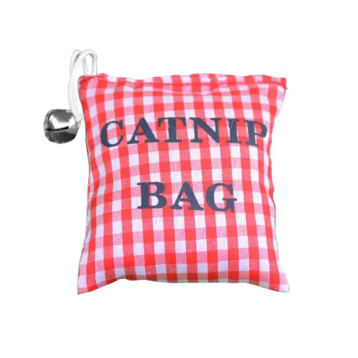 [APP70055] AMAZING PET Cat Toy Gingham Pillow