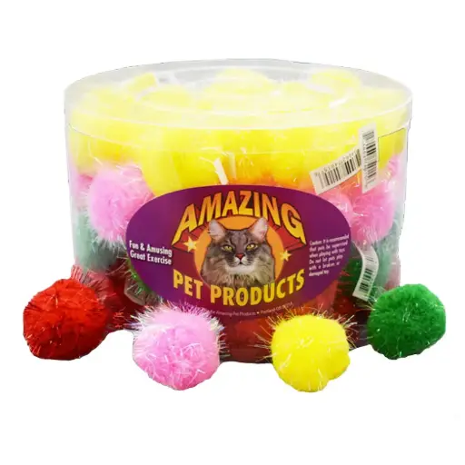 [APP74015] AMAZING PET Cat Display Sparkle Balls 5cm 80pc