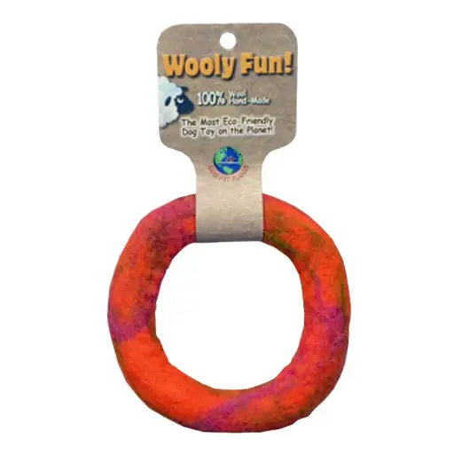 [APP86027] AMAZING PET Wooly Fun Ring 5" Orange
