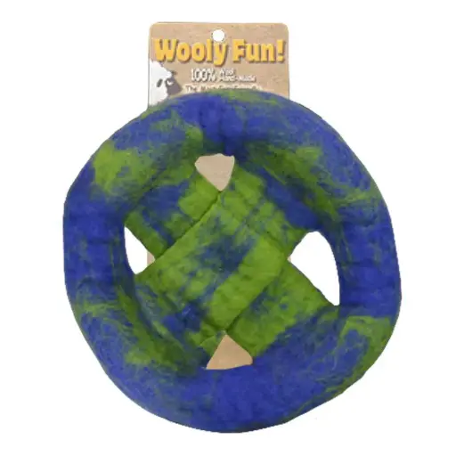 [APP86093] AMAZING PET Wooly Fun Disk Blue