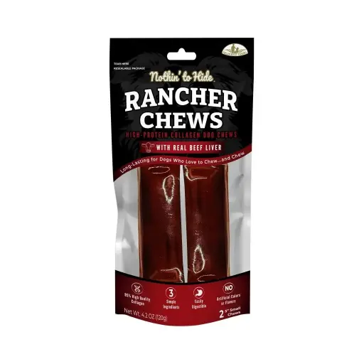 [FF63563] NOTHIN' TO HIDE Rancher Chew Beef 5" 2pk