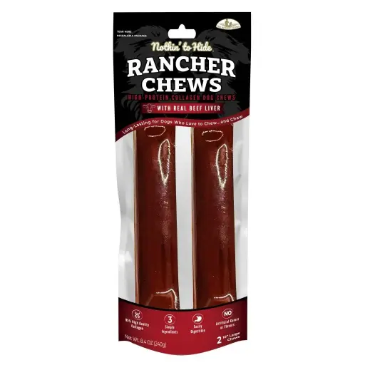 [FF63565] NOTHIN' TO HIDE Rancher Chew Beef 10" 2pk