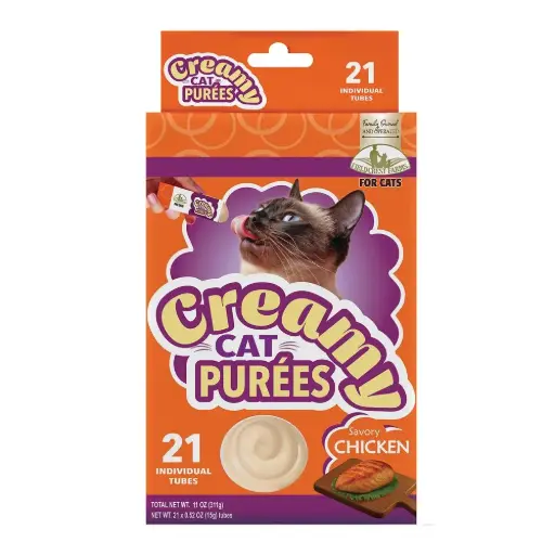 [FF07331] FIELDCREST FARMS Cat Purees Chicken 21 ct 