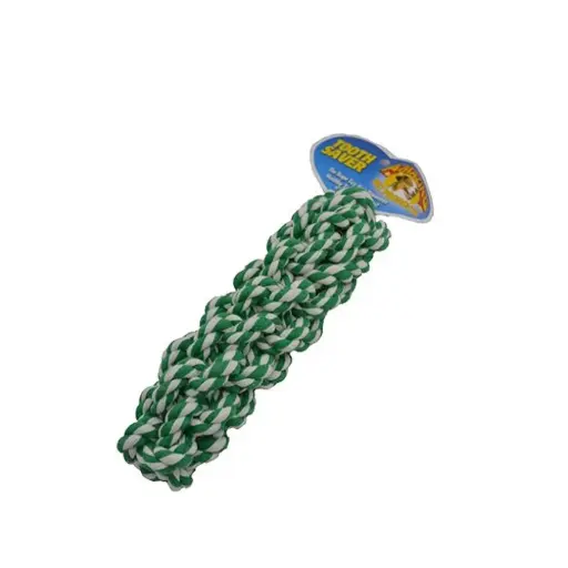 [APP56069] AMAZING PET Rope Retriever 7.5" Green/White