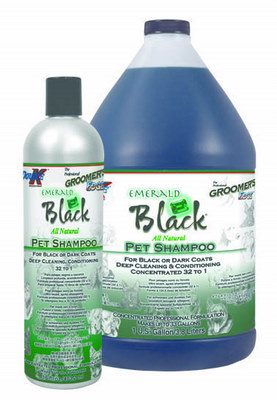 [DK1301] GROOMERS EDGE Emerald Black Shampoo 32:1 G
