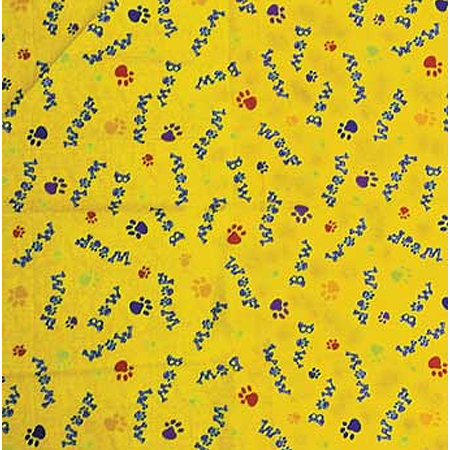 [BAN566] BANDANNA Woof Bow Bow 12pk