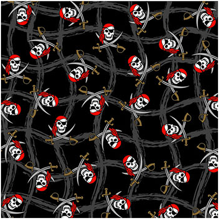 [BAN213] BANDANNA Ghost Pirate 12pk