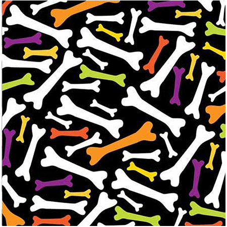 [BAN465] BANDANNA Neon Bones 12pk
