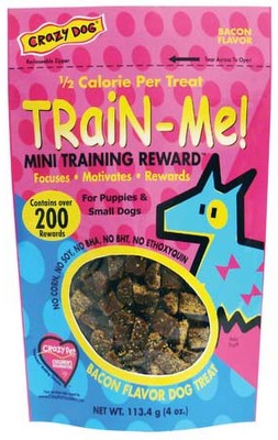 [CL89104] CRAZY PET Train-Me! Treats Bacon 4oz Mini