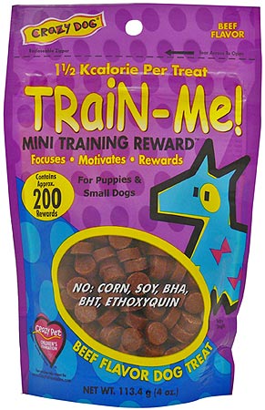 [CL89304] *CRAZY PET Train-Me! Treats Beef 4oz Mini