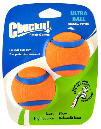 [PMT17020] CHUCKIT Ultra Ball  2pk 2" S