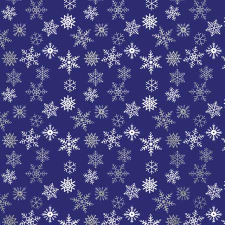 [BAN382] BANDANNA Snowflakes 12pk