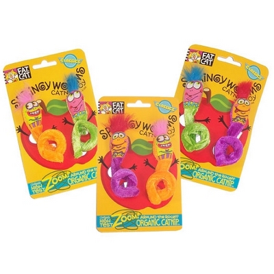 [BAM50037] *FAT CAT Springy Worms 2ct