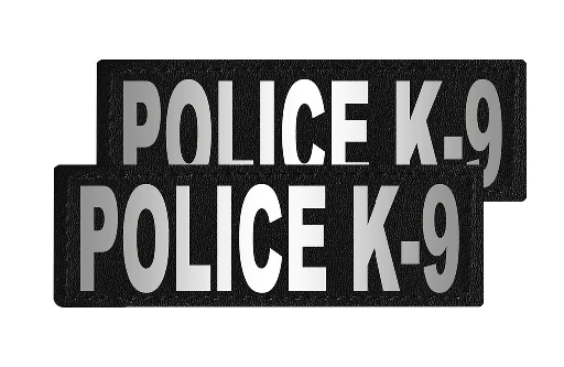 [DL0214 L/XL] *DOGLINE Velcro Patch - Police K-9 - L/XL