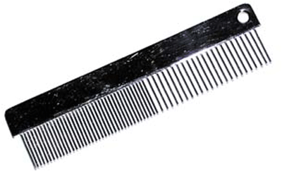 [LB26051] OMNI Flat Steel Comb - Short Hair