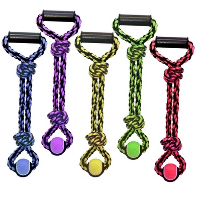 [MP29524] MULTIPET Nuts For Knots 2-Knot Rope w/Ball 24"