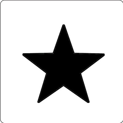 [PP00506] *PET PAINT Stencil - Star - Large